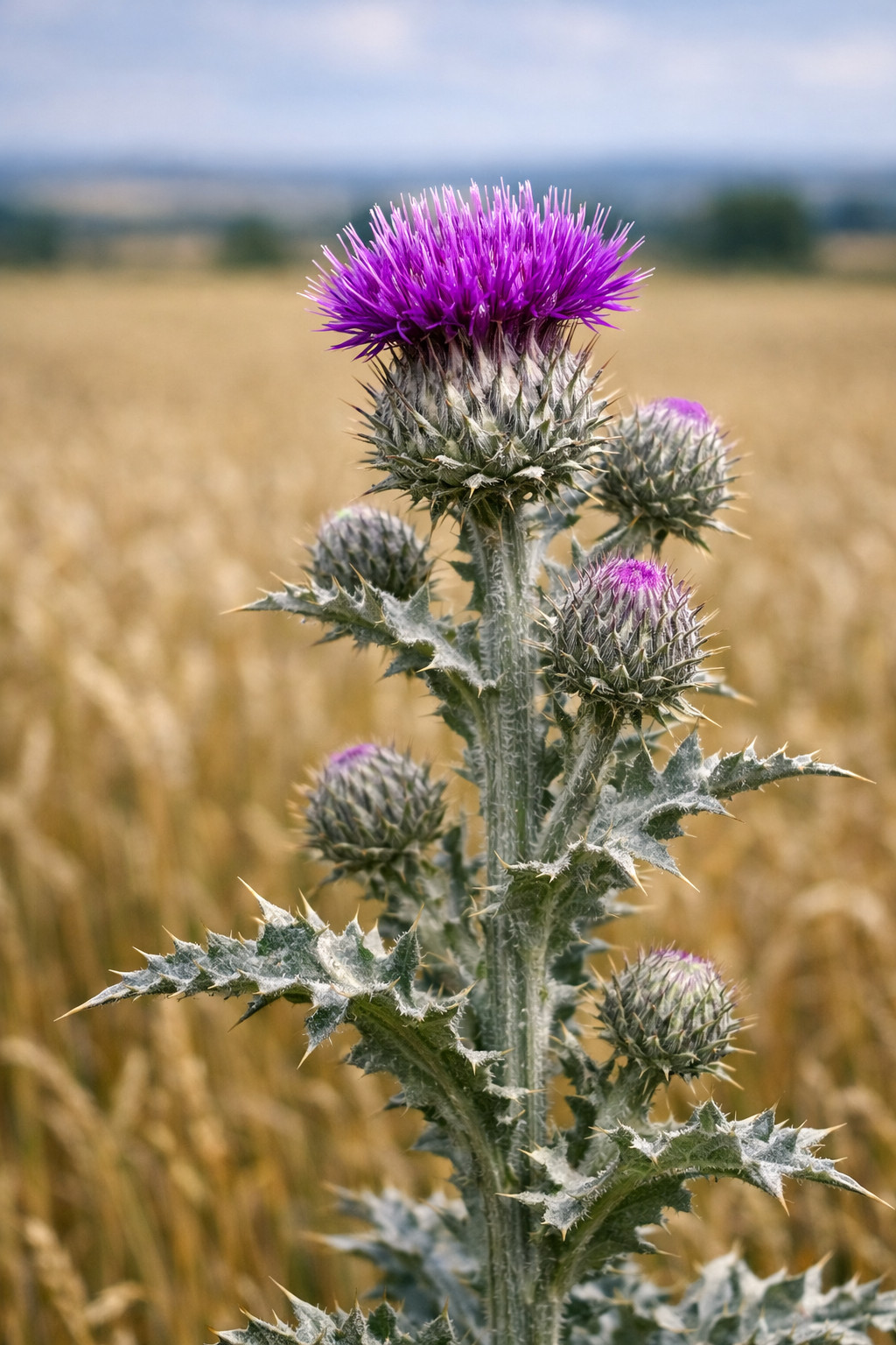 Eselsdistel im Feld
